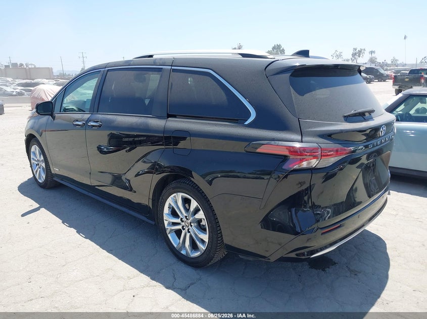2021 Toyota Sienna VIN 5TDERKEC2MS006220 IAAI salvage auction — RIGHT FRONT, Salvage (California), sold $15,100 on 2026-07-26 (photo 3)