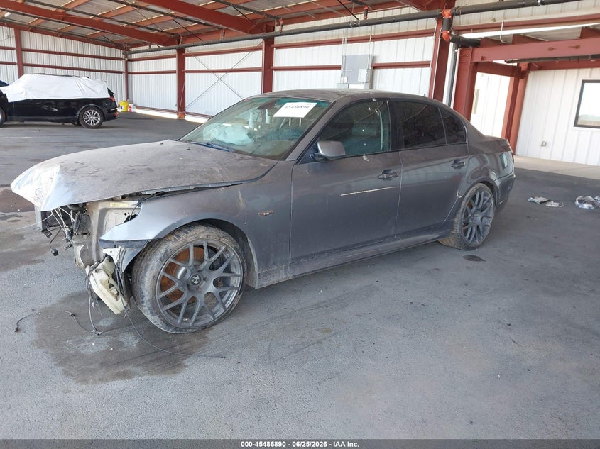 2008 BMW 5 series VIN WBANW53568CT48207 IAAI salvage auction — NORMAL WEAR, Salvage (California), sold $350 on 2026-07-28 (photo 2)