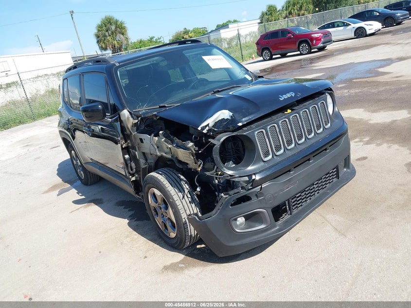 2015 Jeep Renegade VIN ZACCJABH2FPB91670 IAAI salvage auction — RIGHT FRONT, Clear (Florida), sold $1,650 on 2026-07-28 (photo 1)