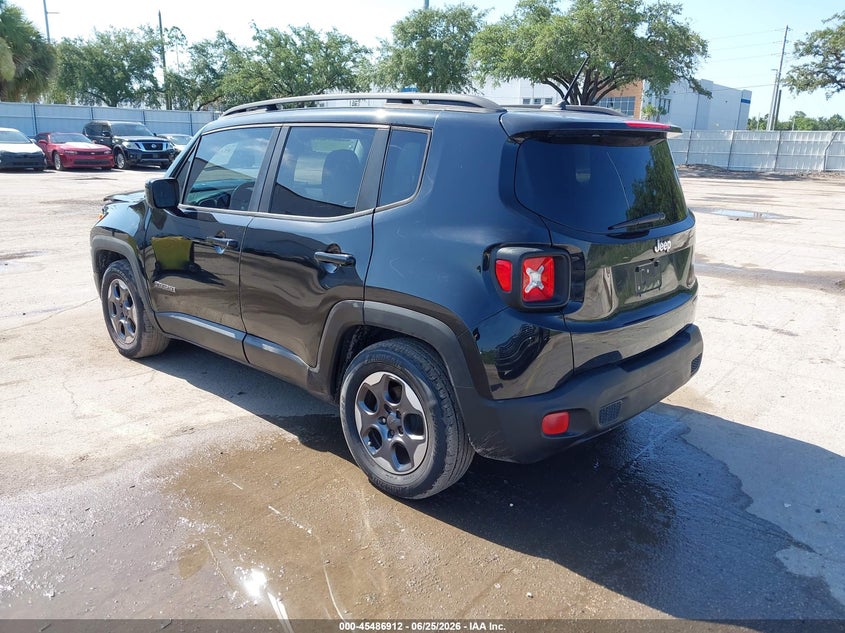 2015 Jeep Renegade VIN ZACCJABH2FPB91670 IAAI salvage auction — RIGHT FRONT, Clear (Florida), sold $1,650 on 2026-07-28 (photo 3)