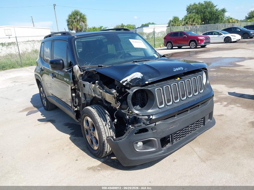 2015 Jeep Renegade VIN ZACCJABH2FPB91670 IAAI salvage auction — RIGHT FRONT, Clear (Florida), sold $1,650 on 2026-07-28 (photo 6)