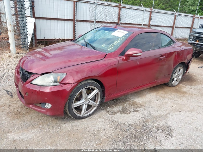 2010 Lexus Is VIN JTHFE2C29A2501400 IAAI salvage auction — NORMAL WEAR, Rebuilt -  Public Restricted (Oklahoma), sold $200 on 2026-07-22 (photo 2)