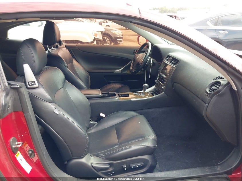 2010 Lexus Is VIN JTHFE2C29A2501400 IAAI salvage auction — NORMAL WEAR, Rebuilt -  Public Restricted (Oklahoma), sold $200 on 2026-07-22 (photo 5)