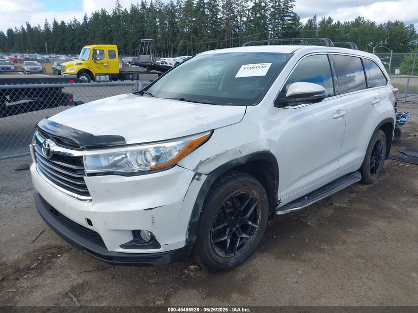 2015 Toyota Highlander VIN 5TDBKRFH2FS138181 IAAI salvage auction — SIDE, Bill Of Sale (Washington), sold $5,200 on 2026-07-22 (photo 2)