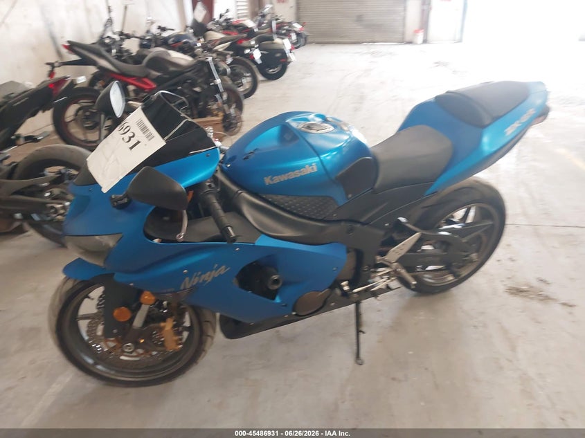 2006 Kawasaki Zx636 VIN JKBZXJC196A035934 IAAI salvage auction — SIDE, Salvage (California), sold $1,150 on 2026-07-20 (photo 2)