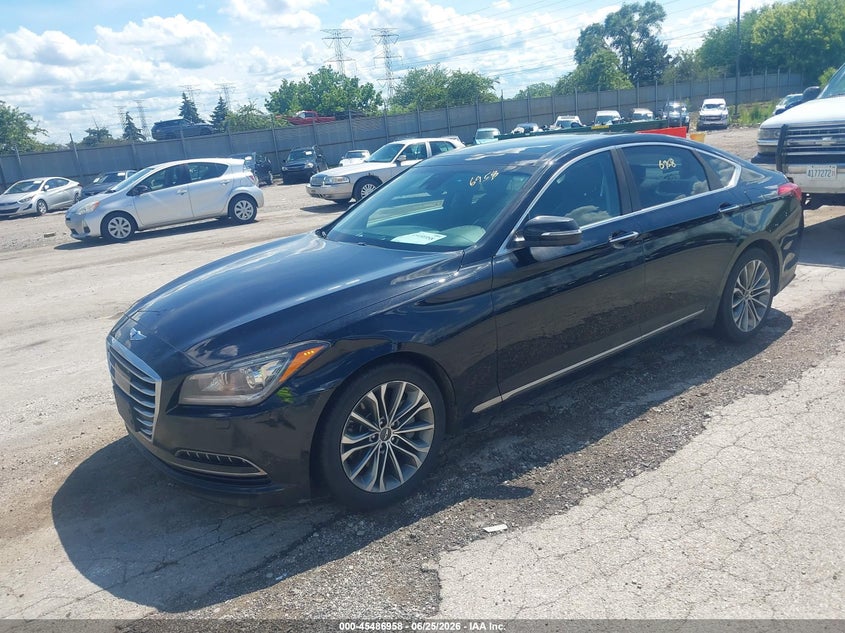 2015 Hyundai Genesis VIN KMHGN4JE9FU016664 IAAI salvage auction — NORMAL WEAR, Clear (Illinois), sold $1,300 on 2026-07-20 (photo 2)