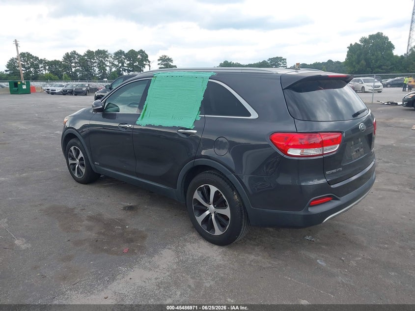 2016 Kia Sorento VIN 5XYPHDA1XGG016605 IAAI salvage auction — NORMAL WEAR, Clear (Georgia), sold $1,575 on 2026-07-29 (photo 3)