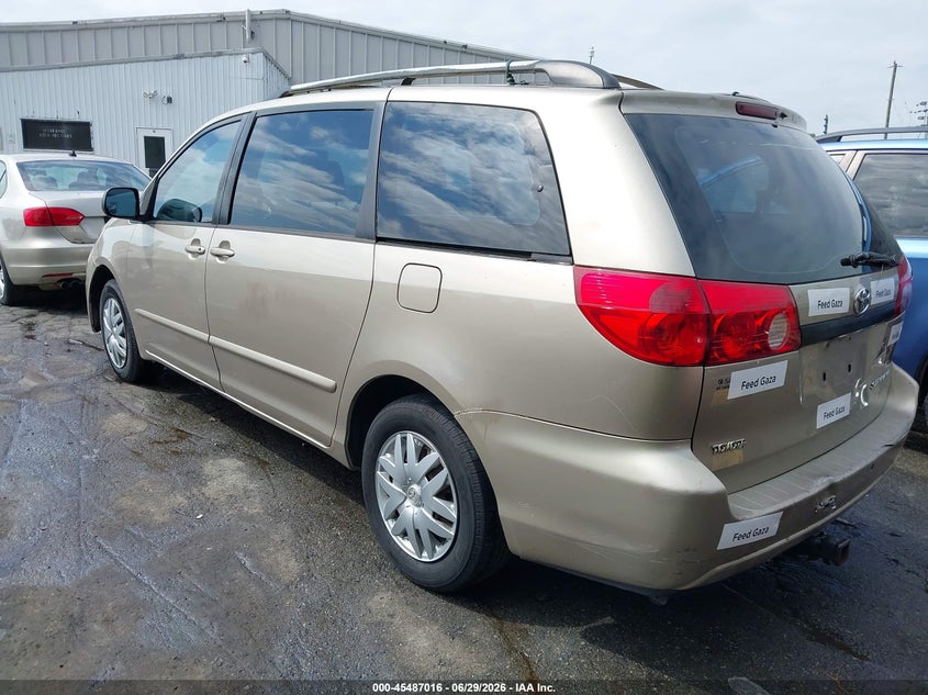 2007 Toyota Sienna VIN 5TDZK23CX7S001599 IAAI salvage auction — NORMAL WEAR, Clear (North Carolina), sold $1,050 on 2026-07-16 (photo 3)
