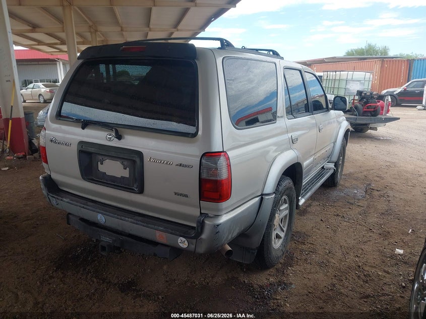 2000 Toyota 4runner VIN JT3HN87R9Y0298720 IAAI salvage auction — ELECTRICAL, Clear (Arizona), sold $1,600 on 2026-07-28 (photo 4)
