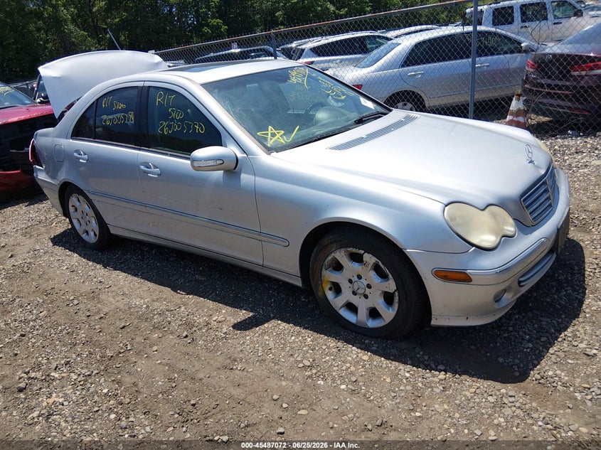 2006 Mercedes-benz C class VIN WDBRF92H66F758653 IAAI salvage auction — REAR END, Bill Of Sale (New York), sold $25 on 2026-07-28 (photo 1)