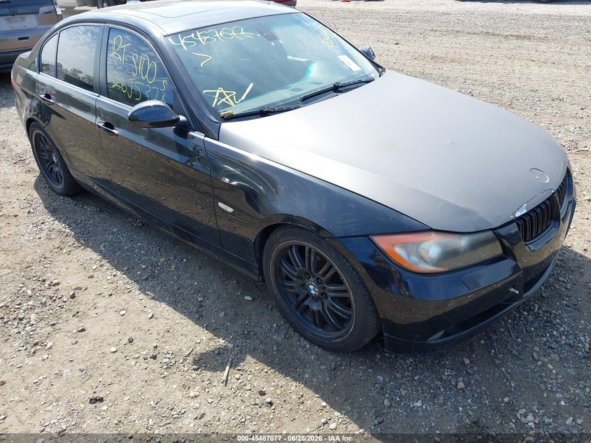2007 BMW 3 series VIN WBAVA33597KX76330 IAAI salvage auction — FRONT & REAR, Bill Of Sale (New York), sold $25 on 2026-07-28 (photo 1)