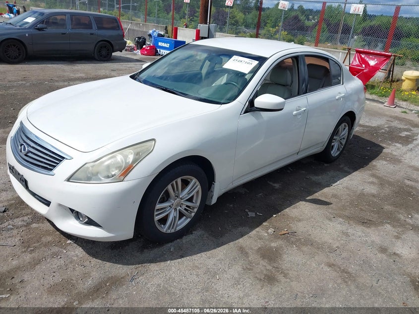 2011 Infiniti G25 VIN JN1DV6AR6BM652168 IAAI salvage auction — NORMAL WEAR, Clear (Washington), sold $325 on 2026-07-15 (photo 2)