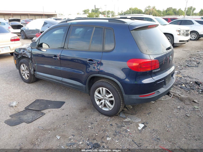 2016 Volkswagen Tiguan VIN WVGAV7AX4GW599157 IAAI salvage auction — LEFT FRONT, Original (Texas), sold $2,700 on 2026-08-05 (photo 3)