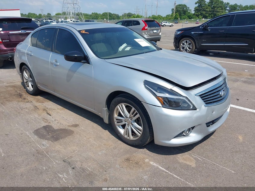 2011 Infiniti G25 VIN JN1DV6AP1BM603314 IAAI salvage auction — RIGHT FRONT, Salvage (Tennessee), sold $1,200 on 2026-07-14 (photo 1)