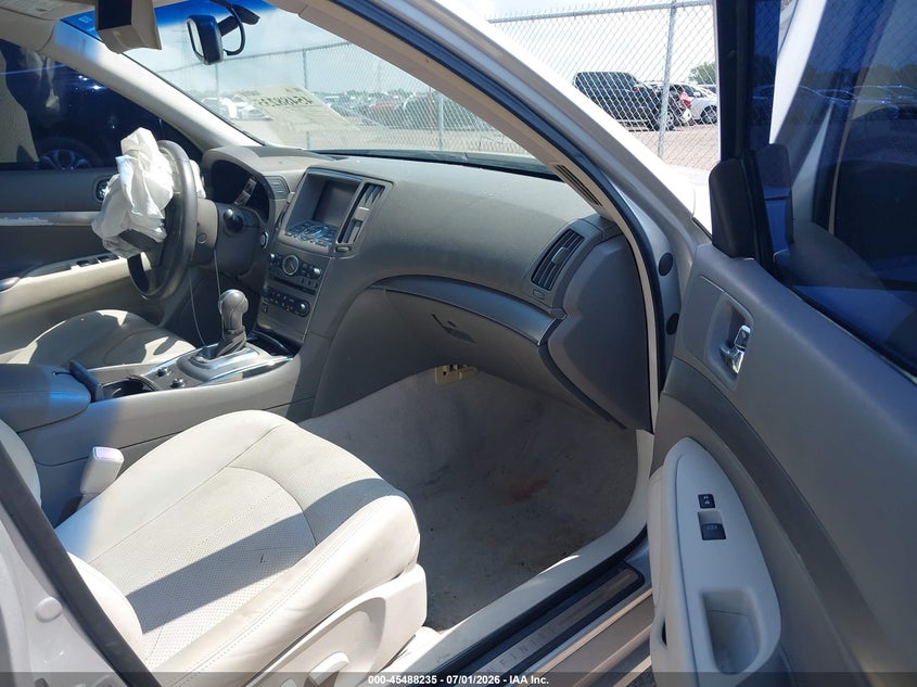 2011 Infiniti G25 VIN JN1DV6AP1BM603314 IAAI salvage auction — RIGHT FRONT, Salvage (Tennessee), sold $1,200 on 2026-07-14 (photo 5)