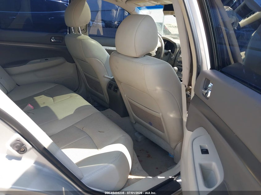 2011 Infiniti G25 VIN JN1DV6AP1BM603314 IAAI salvage auction — RIGHT FRONT, Salvage (Tennessee), sold $1,200 on 2026-07-14 (photo 8)