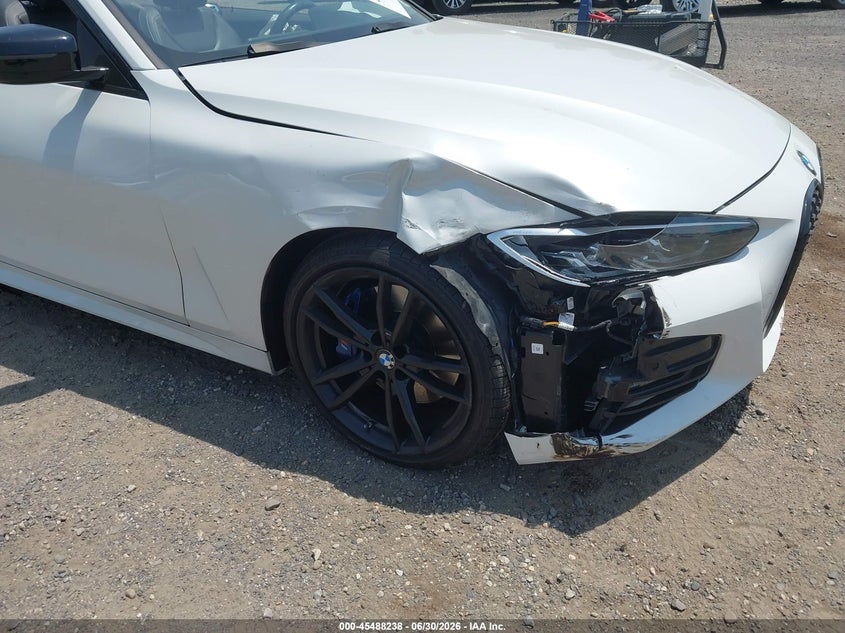 2021 BMW 4er VIN WBA23AT03MCH51048 IAAI salvage auction — RIGHT FRONT, Wait Title, sold $14,700 on 2026-08-07 (photo 6)