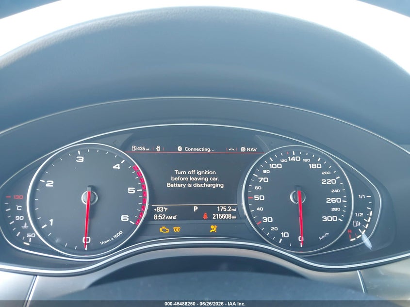 2014 Audi A6 VIN WAUFMCFC5EN048649 IAAI salvage auction — FRONT & REAR, Rebuildable (Florida), sold $525 on 2026-07-23 (photo 7)