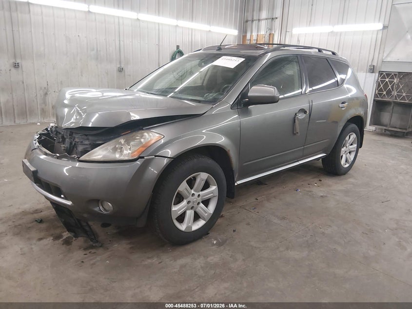 2007 Nissan Murano VIN JN8AZ08W07W608034 IAAI salvage auction — FRONT END, Parts Only Bos (Minnesota), sold $275 on 2026-07-28 (photo 2)