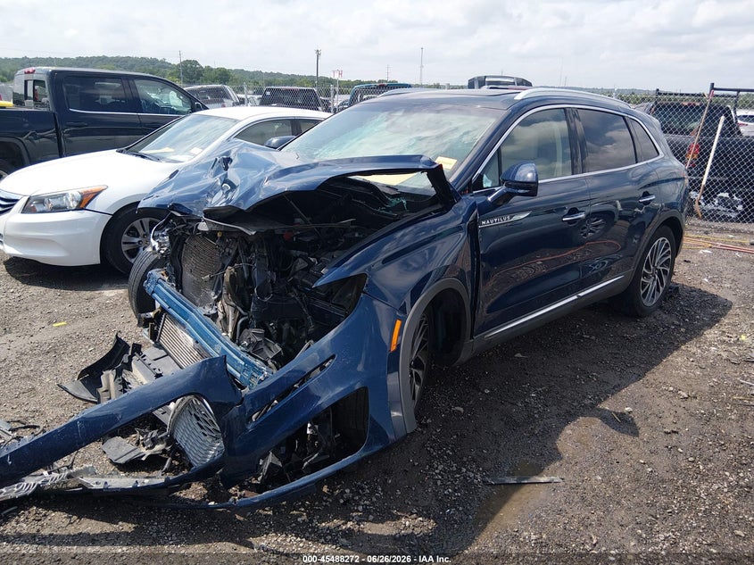 2019 Lincoln Nautilus VIN 2LMPJ6L97KBL18871 IAAI salvage auction — FRONT END, Salvage (Oklahoma), sold $1,100 on 2026-07-31 (photo 2)