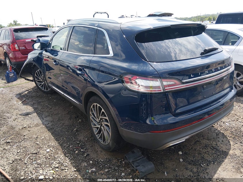 2019 Lincoln Nautilus VIN 2LMPJ6L97KBL18871 IAAI salvage auction — FRONT END, Salvage (Oklahoma), sold $1,100 on 2026-07-31 (photo 3)