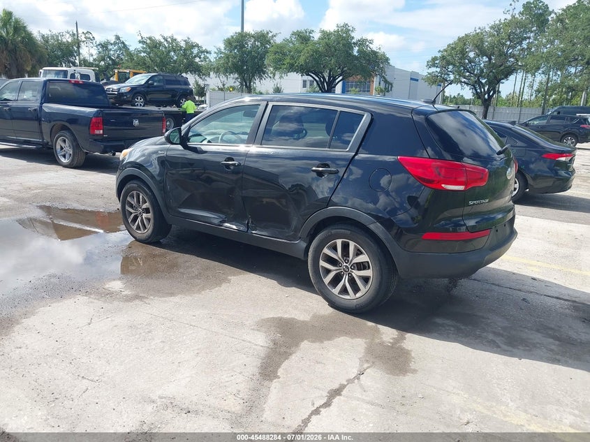 2014 Kia Sportage VIN KNDPBCAC2E7585083 IAAI salvage auction — LEFT SIDE, Rebuildable (Florida), sold $1,100 on 2026-07-22 (photo 3)