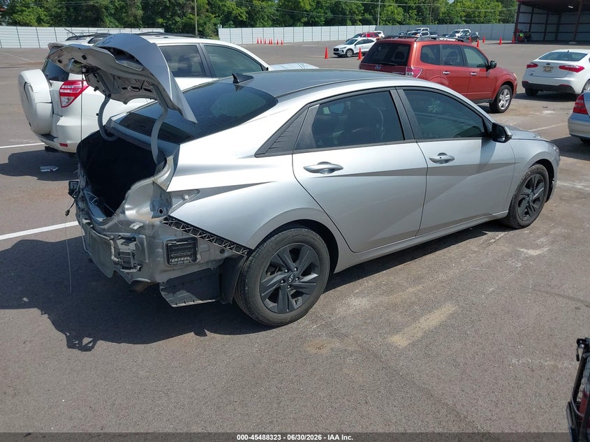 2021 Hyundai Elantra VIN 5NPLM4AGXMH048957 IAAI salvage auction — REAR END, Salvage (Tennessee), sold $3,650 on 2026-07-11 (photo 4)
