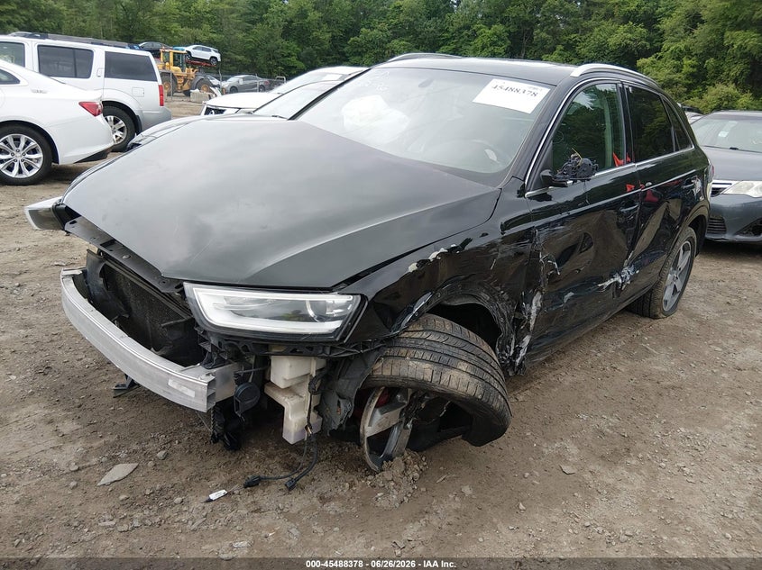 2015 Audi Q3 VIN WA1BFCFS2FR003384 IAAI salvage auction — FRONT END, Clear (Massachusetts), sold $300 on 2026-07-11 (photo 2)