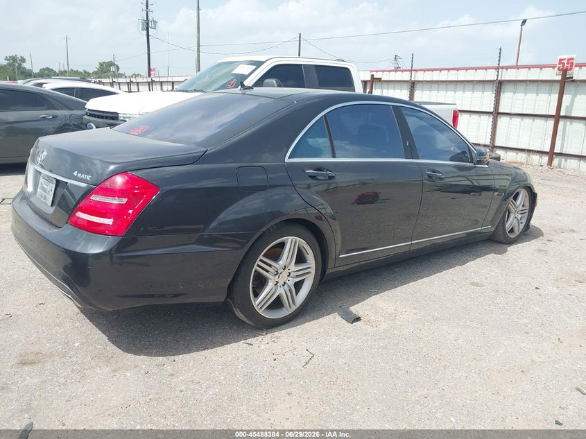 2013 Mercedes-benz S-klasse VIN WDDNG9EB3DA535409 IAAI salvage auction — FRONT END, Salvage (Texas), sold $1,050 on 2026-07-28 (photo 4)