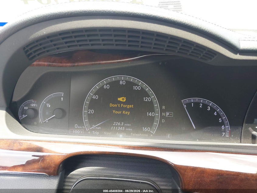 2013 Mercedes-benz S-klasse VIN WDDNG9EB3DA535409 IAAI salvage auction — FRONT END, Salvage (Texas), sold $1,050 on 2026-07-28 (photo 7)
