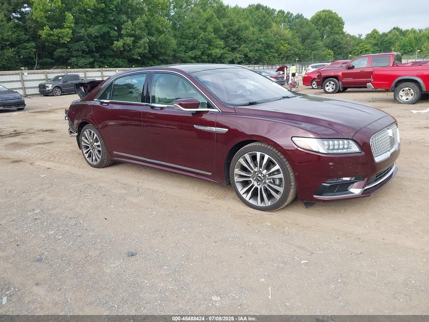 2017 Lincoln Continental VIN 1LN6L9NC2H5626832 IAAI salvage auction — REAR END, Salvage Title, sold $3,900 on 2026-07-18 (photo 1)