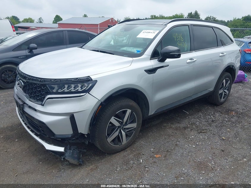 2021 Kia Sorento VIN 5XYRHDLF0MG025679 IAAI salvage auction — FRONT END, Salvage (Virginia), sold $6,400 on 2026-07-21 (photo 2)
