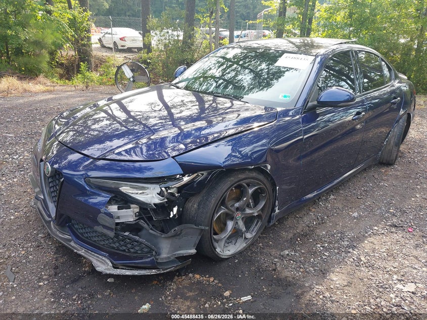 2019 Alfa romeo Giulia VIN ZARFANBN7K7608501 IAAI salvage auction — SIDE, Salvage (Virginia), sold $1,250 on 2026-07-28 (photo 2)