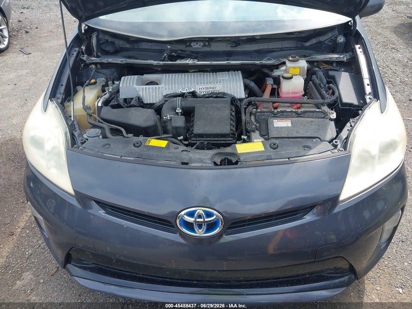 2013 Toyota Prius VIN JTDKN3DU9D5564358 IAAI salvage auction — NORMAL WEAR, Clear (Virginia), sold $1,150 on 2026-07-28 (photo 6)