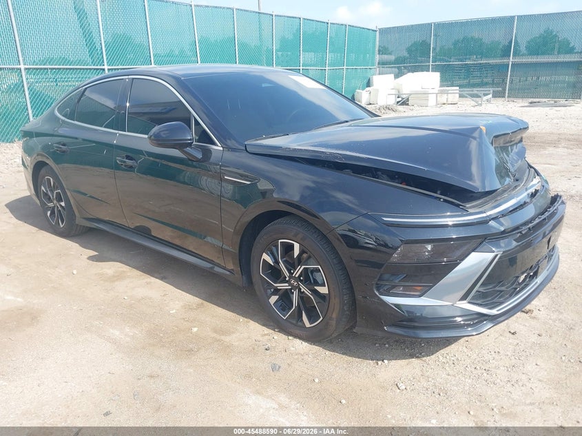 2025 Hyundai Sonata VIN KMHL64JA9SA467307 IAAI salvage auction — FRONT END, Salvage (Indiana), sold $6,200 on 2026-07-21 (photo 1)