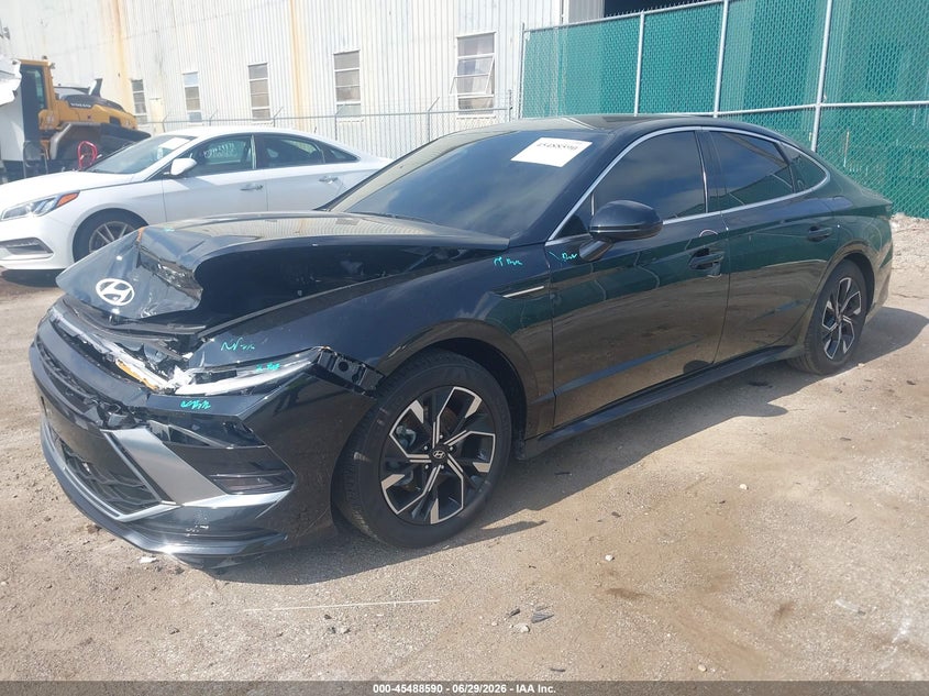 2025 Hyundai Sonata VIN KMHL64JA9SA467307 IAAI salvage auction — FRONT END, Salvage (Indiana), sold $6,200 on 2026-07-21 (photo 2)