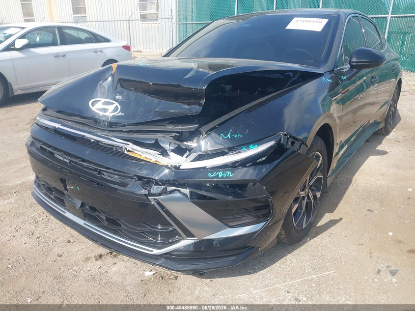 2025 Hyundai Sonata VIN KMHL64JA9SA467307 IAAI salvage auction — FRONT END, Salvage (Indiana), sold $6,200 on 2026-07-21 (photo 6)