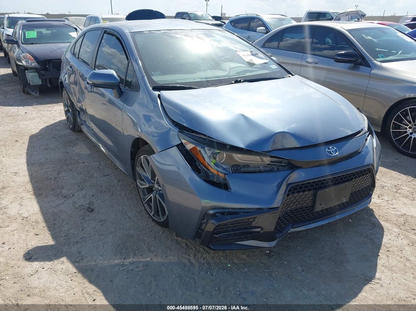 2021 Toyota Corolla VIN JTDS4MCE1MJ055133 IAAI salvage auction — FRONT END, Salvage Title, sold $4,500 on 2026-08-02 (photo 1)