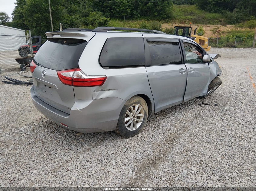 2015 Toyota Sienna VIN 5TDKK3DCXFS611829 IAAI salvage auction — FRONT & REAR, Salvage (Tennessee), sold $25 on 2026-07-28 (photo 4)
