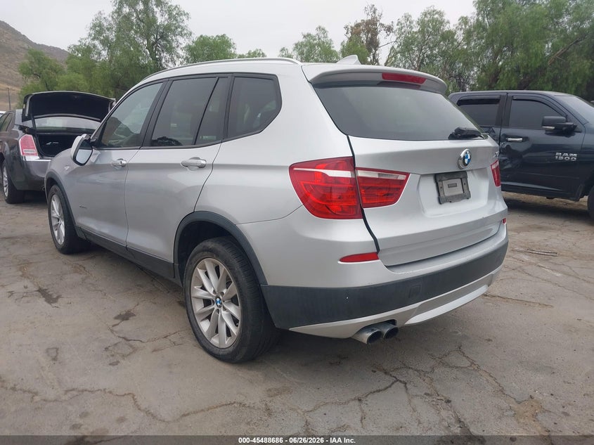 2013 BMW X3 VIN 5UXWX9C51D0D06407 IAAI salvage auction — NORMAL WEAR, Clear - Dealer Only (California), sold $1,000 on 2026-07-28 (photo 3)
