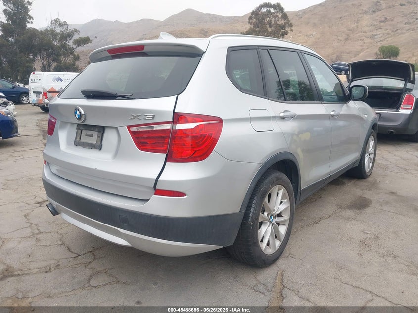 2013 BMW X3 VIN 5UXWX9C51D0D06407 IAAI salvage auction — NORMAL WEAR, Clear - Dealer Only (California), sold $1,000 on 2026-07-28 (photo 4)