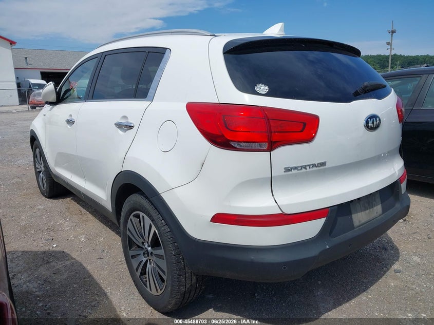 2015 Kia Sportage VIN KNDPCCAC2F7691662 IAAI salvage auction — NORMAL WEAR, Clear (Maryland), sold $1,400 on 2026-07-08 (photo 3)