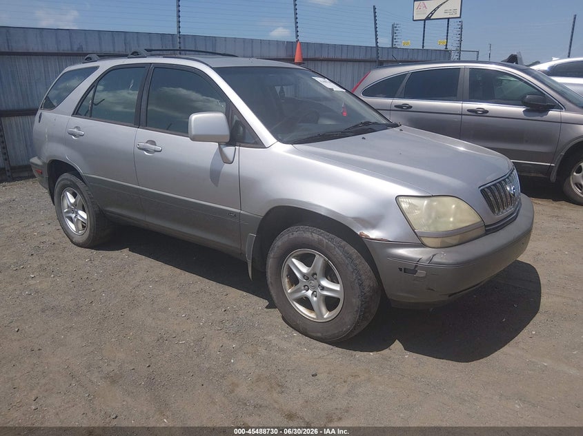 2002 Lexus Rx 300 VIN JTJHF10UX20271125 IAAI salvage auction — NORMAL WEAR, Clear (Arkansas), sold $375 on 2026-07-08 (photo 1)