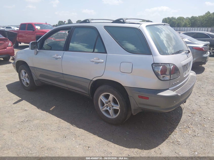 2002 Lexus Rx 300 VIN JTJHF10UX20271125 IAAI salvage auction — NORMAL WEAR, Clear (Arkansas), sold $375 on 2026-07-08 (photo 3)