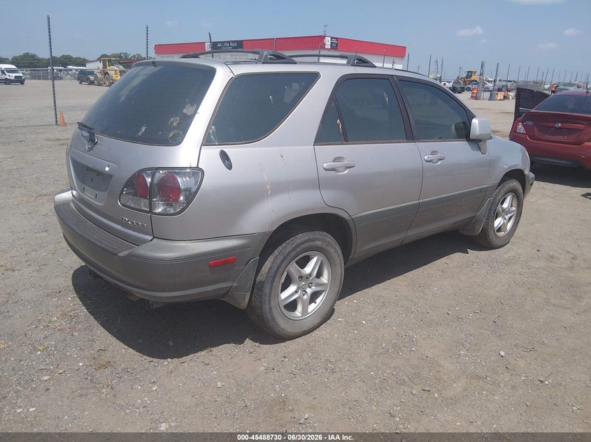 2002 Lexus Rx 300 VIN JTJHF10UX20271125 IAAI salvage auction — NORMAL WEAR, Clear (Arkansas), sold $375 on 2026-07-08 (photo 4)