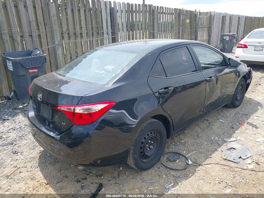 2017 Toyota Corolla VIN 5YFBURHE1HP700760 IAAI salvage auction — NORMAL WEAR, Clear (Virginia), sold $1,825 on 2026-07-27 (photo 4)