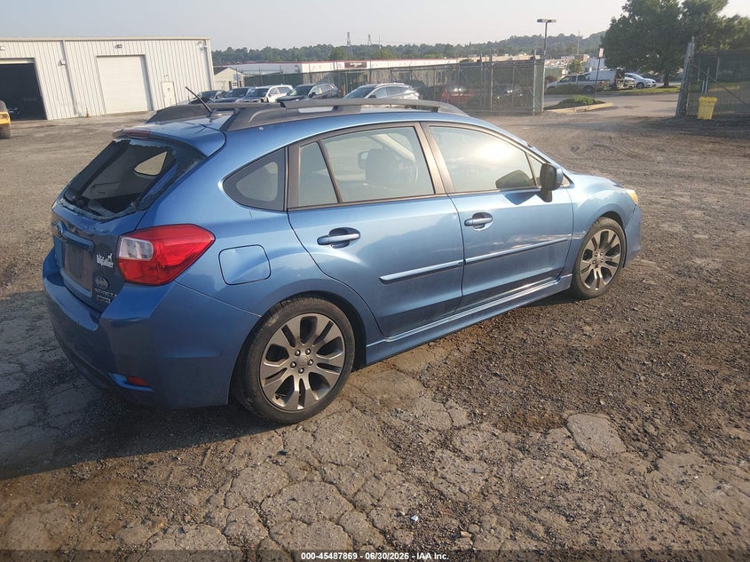 2014 Subaru Impreza VIN JF1GPAL68EH331164 IAAI salvage auction — FRONT & REAR, Salvage (Pennsylvania), sold $450 on 2026-07-31 (photo 4)