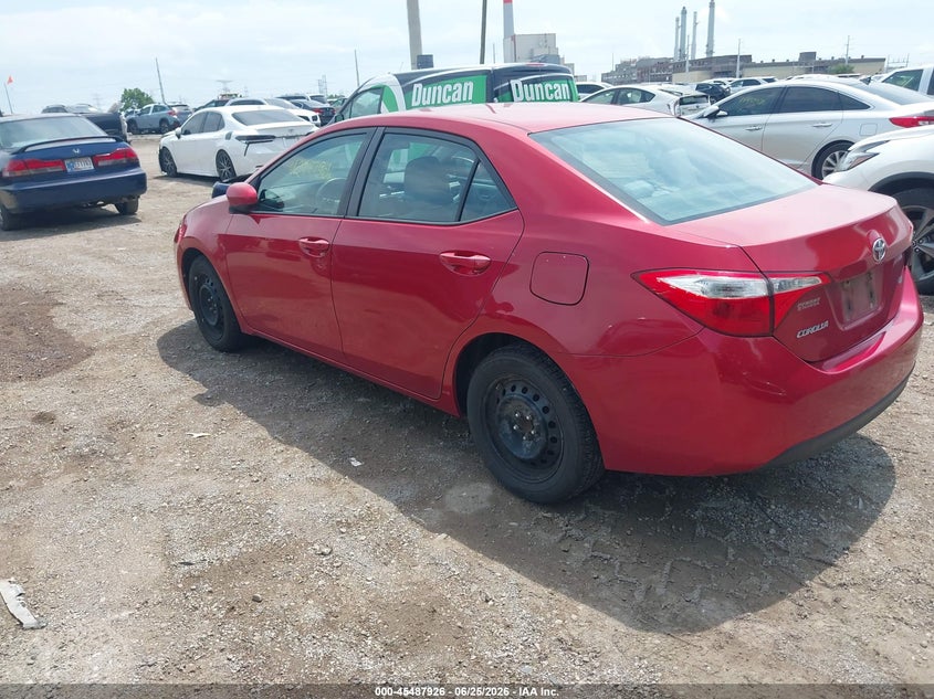 2016 Toyota Corolla VIN 5YFBURHE4GP466371 IAAI salvage auction — NORMAL WEAR, Clear (Indiana), sold $1,850 on 2026-07-08 (photo 3)