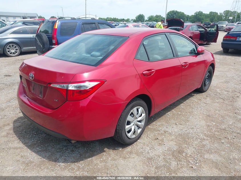 2016 Toyota Corolla VIN 5YFBURHE4GP466371 IAAI salvage auction — NORMAL WEAR, Clear (Indiana), sold $1,850 on 2026-07-08 (photo 4)