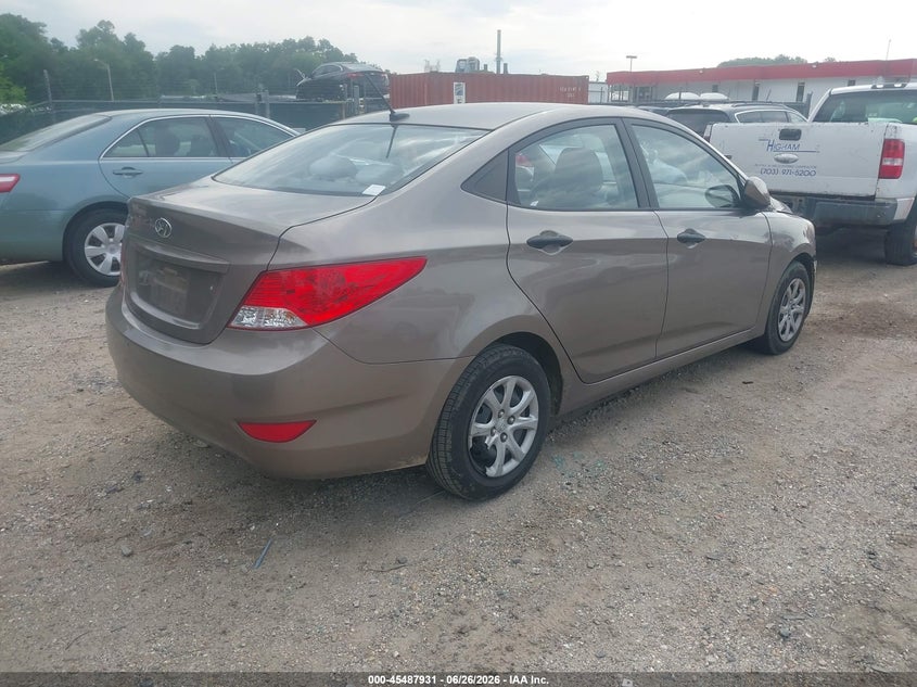 2012 Hyundai Accent VIN KMHCT4AE9CU060020 IAAI salvage auction — FRONT END, Salvage - Greater Than 75% (Maryland), sold $425 on 2026-07-16 (photo 4)